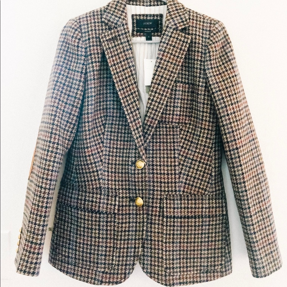 J.crew Rhodes Houndstooth Blazer
